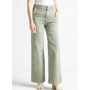Amo Claudette Wide Leg Pant in KHAKI 28